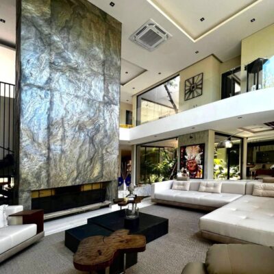 Casadenza Real Stone Veneer - Slate Fireplace Design