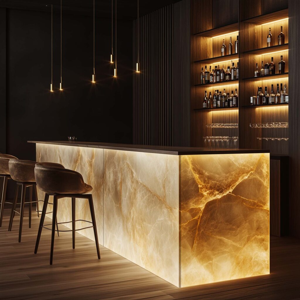 Casadenza Real Stone Veneer Translucent Stone Backlit